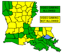 Video Poker Parish Map